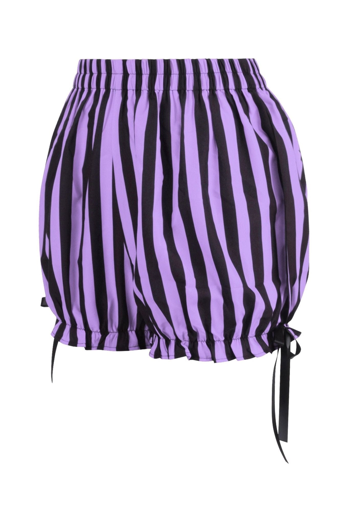 Black/Light Purple Striped Bloomers - Daisy Corsets