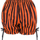 Black/Orange Striped Bloomers - Daisy Corsets