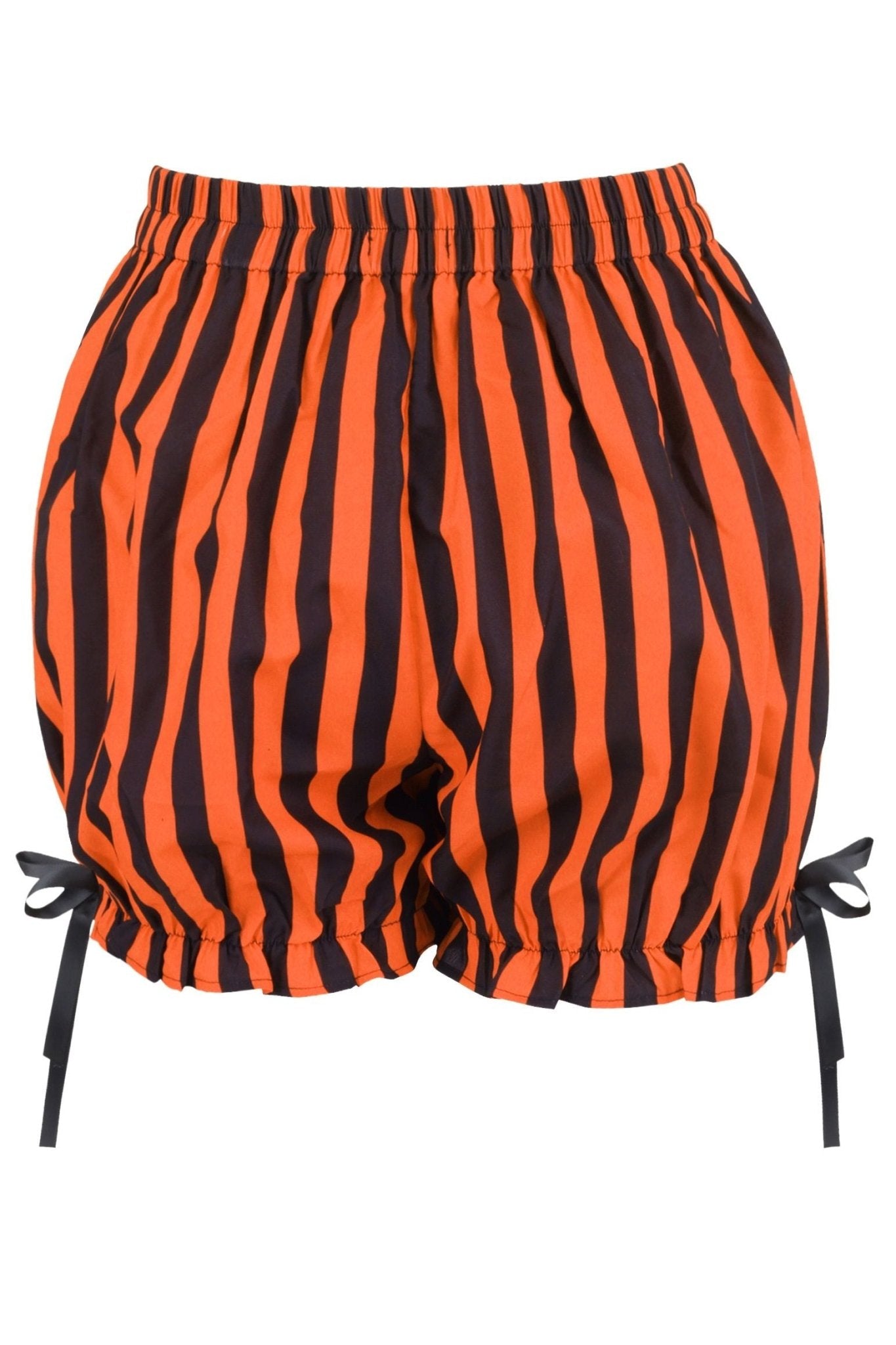 Black/Orange Striped Bloomers - Daisy Corsets