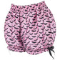 Black/Pink Bats Crepe Bloomers - Daisy Corsets