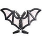 Black/Pink Faux Leather & Lace Wing Harness - Daisy Corsets