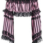 Black/Pink Striped Smocked Flare Sleeve Peasant Top - Daisy Corsets