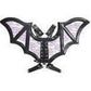 Black/Purple Faux Leather & Lace Wing Harness - Daisy Corsets