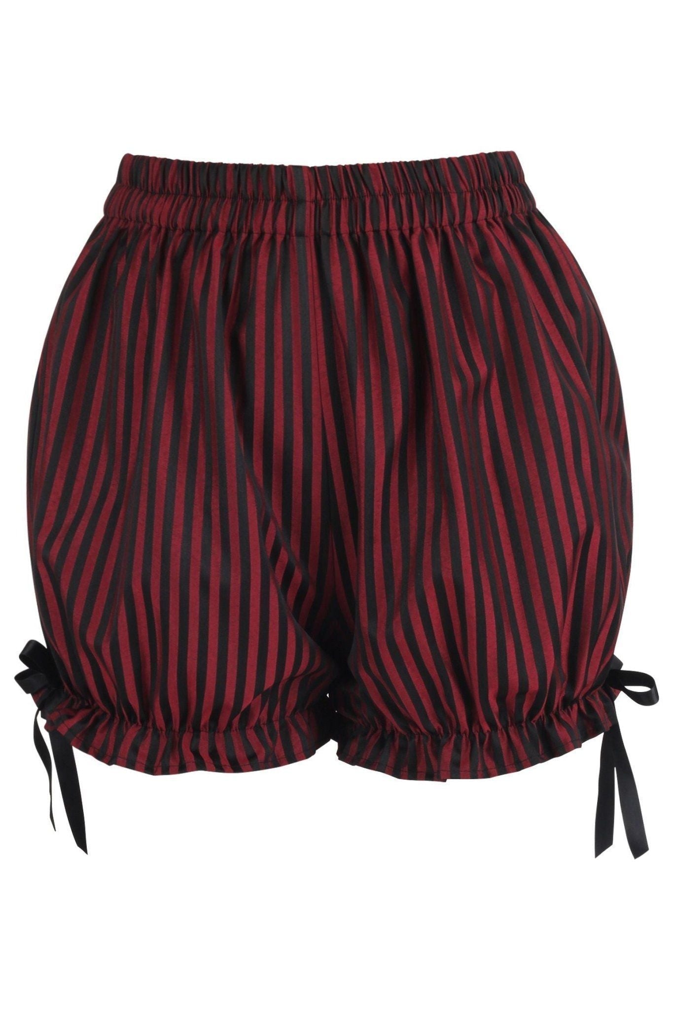 Black/Red Stripe Brocade Bloomers - Daisy Corsets