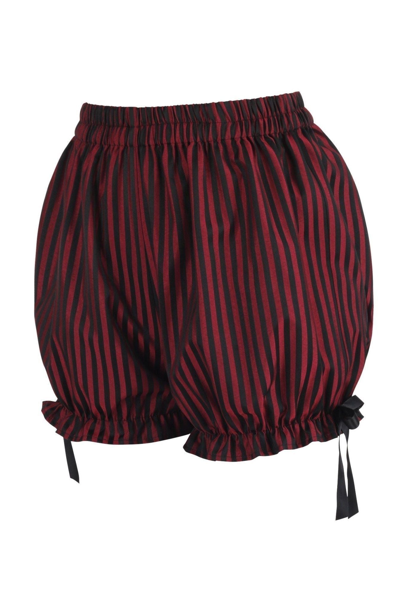 Black/Red Stripe Brocade Bloomers - Daisy Corsets