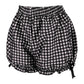 Black/White Gingham Crepe Bloomer - Daisy Corsets