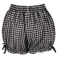 Black/White Gingham Crepe Bloomer - Daisy Corsets