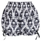 Black/White Skull Print Crepe Bloomers - Daisy Corsets