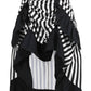 Black/White Stripe Adjustable High Low Skirt - Daisy Corsets