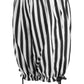 Black/White Striped Crepe Long Bloomers - Daisy Corsets