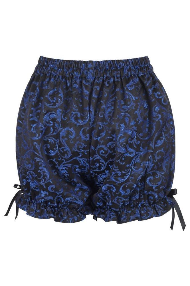 Blue/Black Brocade Bloomers - Daisy Corsets