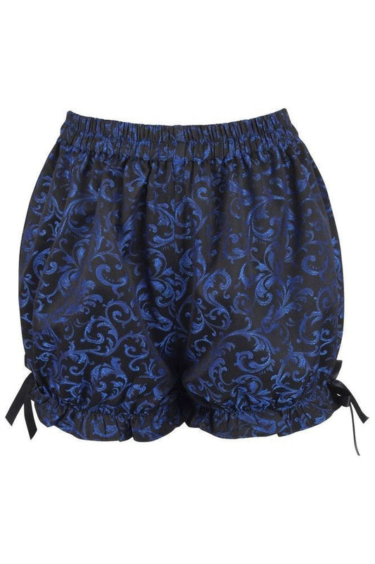 Blue/Black Brocade Bloomers - Daisy Corsets