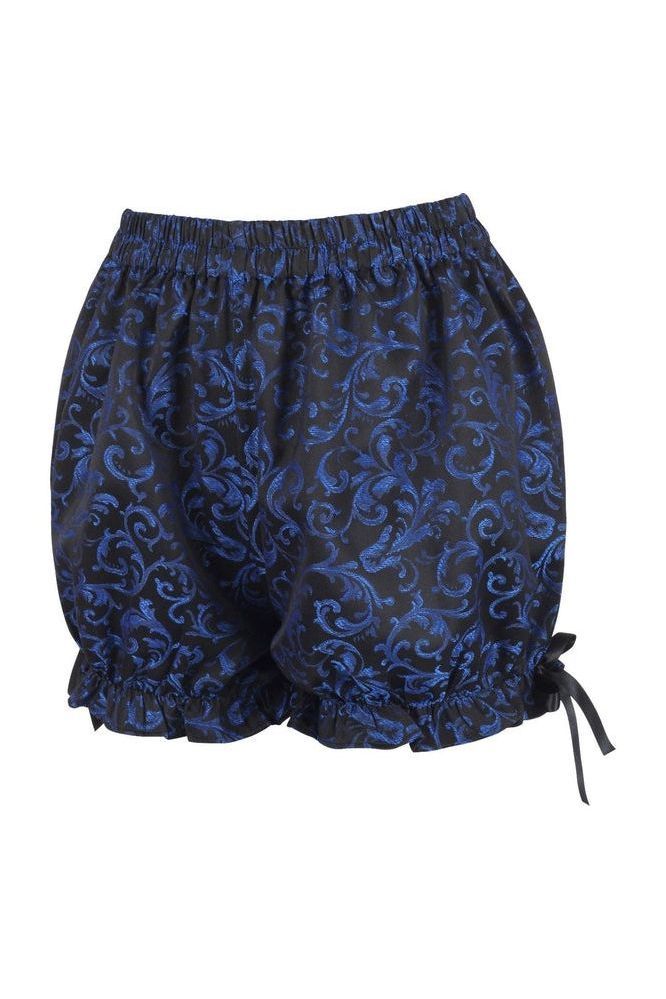 Blue/Black Brocade Bloomers - Daisy Corsets
