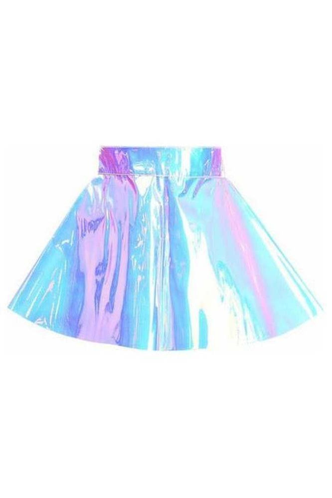 Blue/Purple Holo Skater Skirt - Daisy Corsets