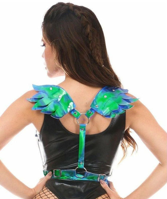 Blue/Teal Holo Angel Wings - Daisy Corsets