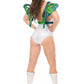 Blue/Teal Holo Large Butterfly Wing Body Harness - Daisy Corsets