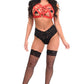 BOXED Red Stretchy Body Harness w/Gold Hardware - Daisy Corsets