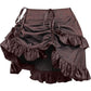 Brown Brocade Ruched Bustle Skirt - Daisy Corsets
