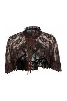 Brown Lace Cape - Daisy Corsets