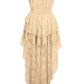 Cream High Low Lace Dress - Daisy Corsets