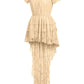 Cream High Low Lace Dress - Daisy Corsets