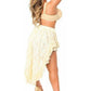 Cream Lace High Low Lace Skirt - Daisy Corsets