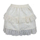 Cream Lace Ruched Bustle Skirt - Daisy Corsets