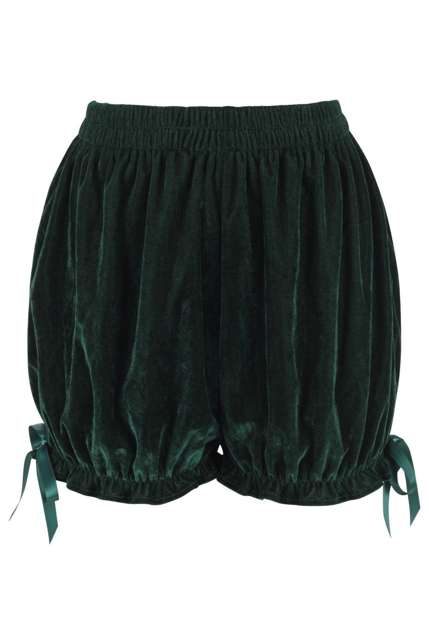 Dark Green Velvet Bloomers - Daisy Corsets