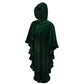 Dark Green Velvet Hooded Ruffle Cape - Daisy Corsets
