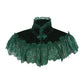 Dark Green Velvet & Lace Capelet - Daisy Corsets