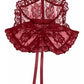Dark Red Lace Neck Collar - Daisy Corsets