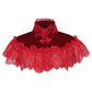 Dark Red Velvet & Lace Capelet - Daisy Corsets