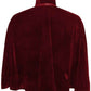 Dark Red Velvet Ruffle Cape - Daisy Corsets