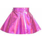 Fuchsia Holo Skater Skirt - Daisy Corsets