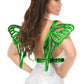 Green Holo Large Butterfly Wing Body Harness - Daisy Corsets