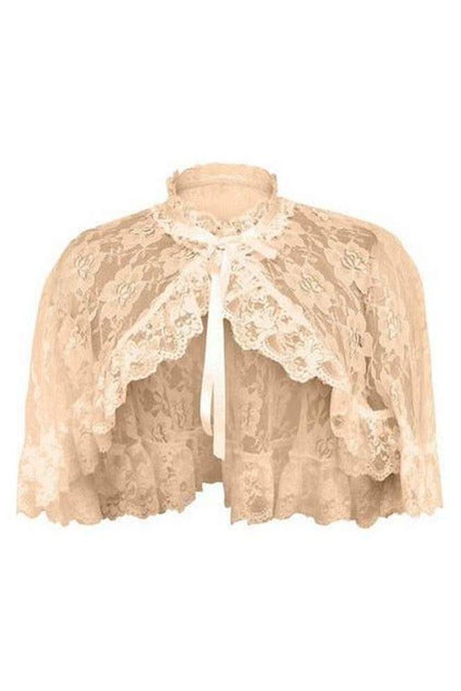 Ivory Lace Cape - Daisy Corsets