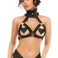 Kitten Collection Black Lace Triangle Top Harness - Daisy Corsets