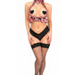 Kitten Collection Dusty Rose Velvet Double Strap Body Harness - Daisy Corsets