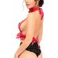 Kitten Collection Fuchsia/Fuchsia Lace Double Strap Body Harness - Daisy Corsets