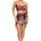 Lavish 2 PC Rainbow Glitter Bustier & Skirt Set - Daisy Corsets