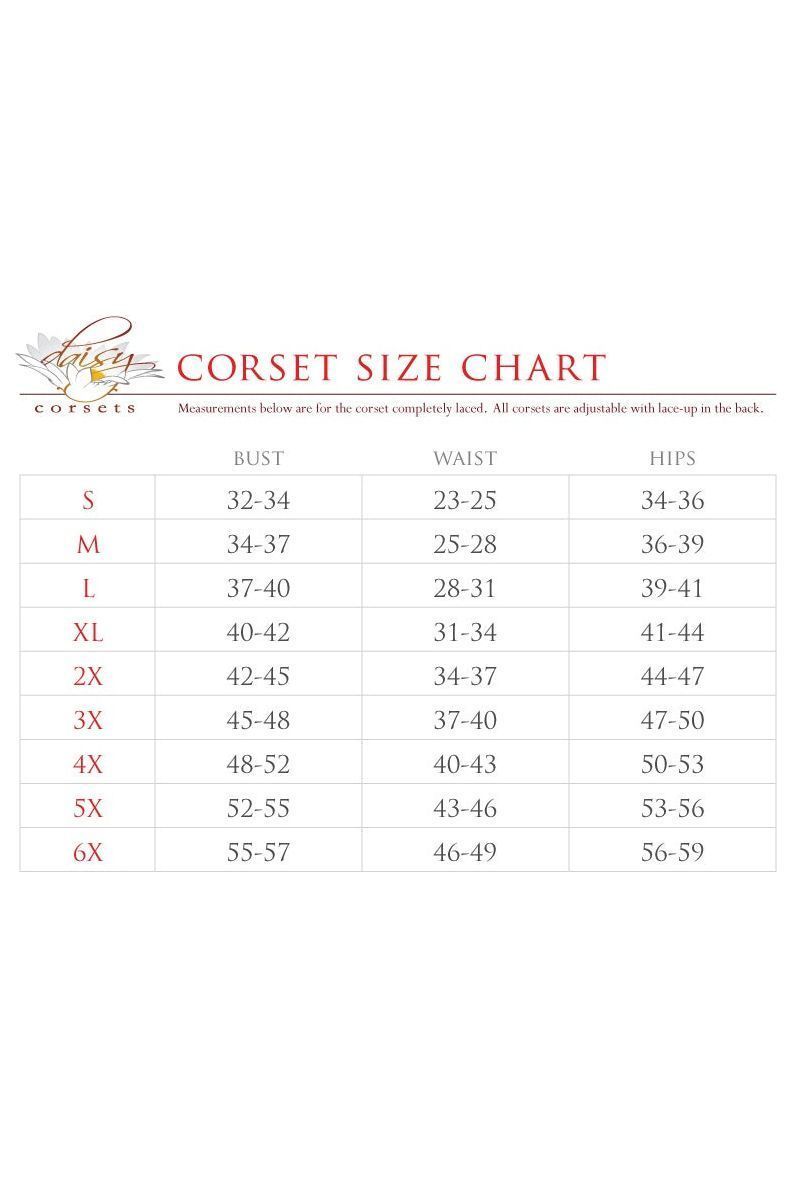 Lavish 3 PC Clear Black Witch Corset Costume - Daisy Corsets