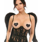 Lavish 3 PC Sexy Daring Dark Angel Corset Costume - Daisy Corsets