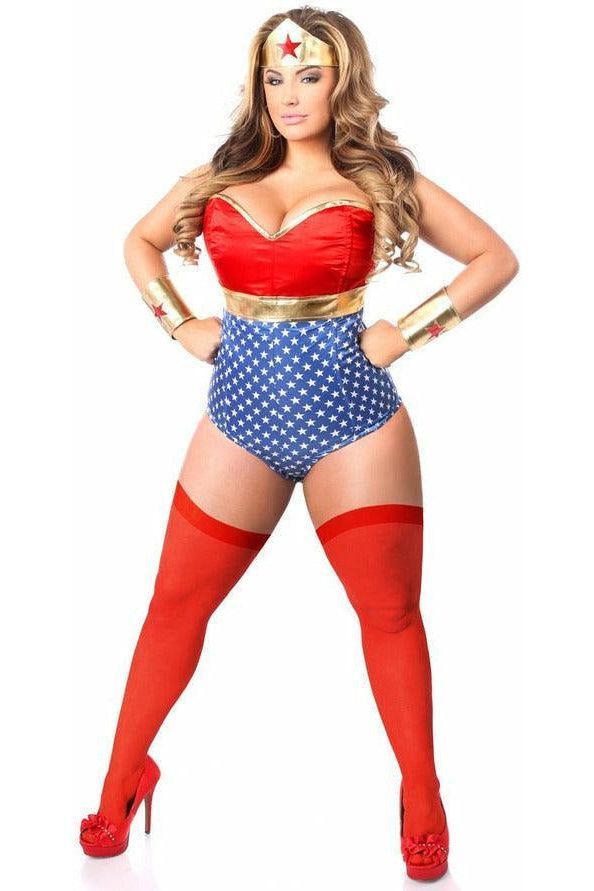 Lavish 3 PC Sexy Superhero Costume - Daisy Corsets