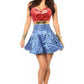 Lavish 3 PC Superhero Corset Dress Costume - Daisy Corsets