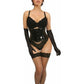 Lavish 4 PC Black PVC Bunny Corset Costume - Daisy Corsets
