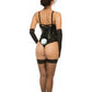 Lavish 4 PC Black PVC Bunny Corset Costume - Daisy Corsets