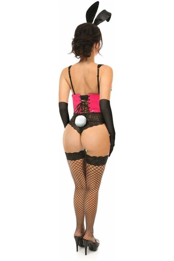 Lavish 4 PC Pink PVC Bunny Corset Costume - Daisy Corsets