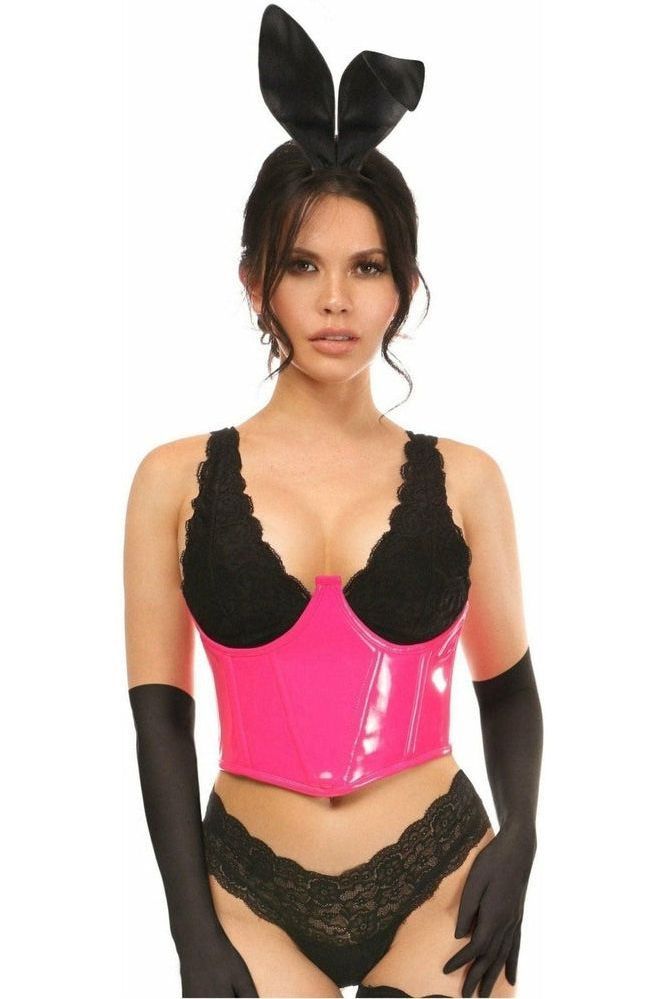 Lavish 4 PC Pink PVC Bunny Corset Costume - Daisy Corsets