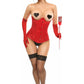 Lavish 4 PC Sexy Red Devil Corset Costume - Daisy Corsets