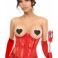 Lavish 4 PC Sexy Red Devil Corset Costume - Daisy Corsets